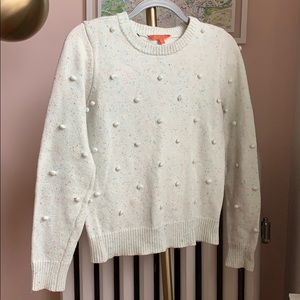 ModCloth Mint Green Pompom Knit Sweater